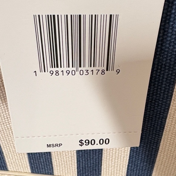 Betsey Johnson Navy and White Striped Mini Bag - Picture 10 of 10